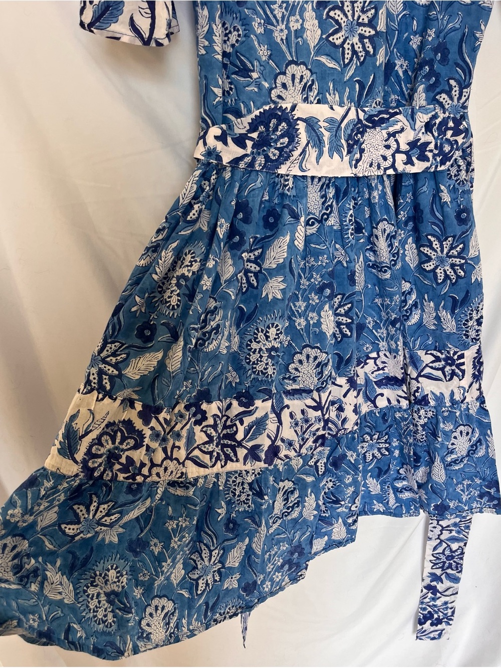 Indian Block Print Button-Front Mini Dress by Mod’s Mahal - Picture 9 of 11